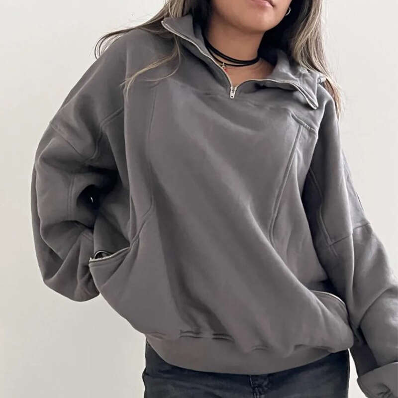 Fashion Loose Hooded Zipper Versatile Coat Autumn/Winter Unisex Hoodie gift for man