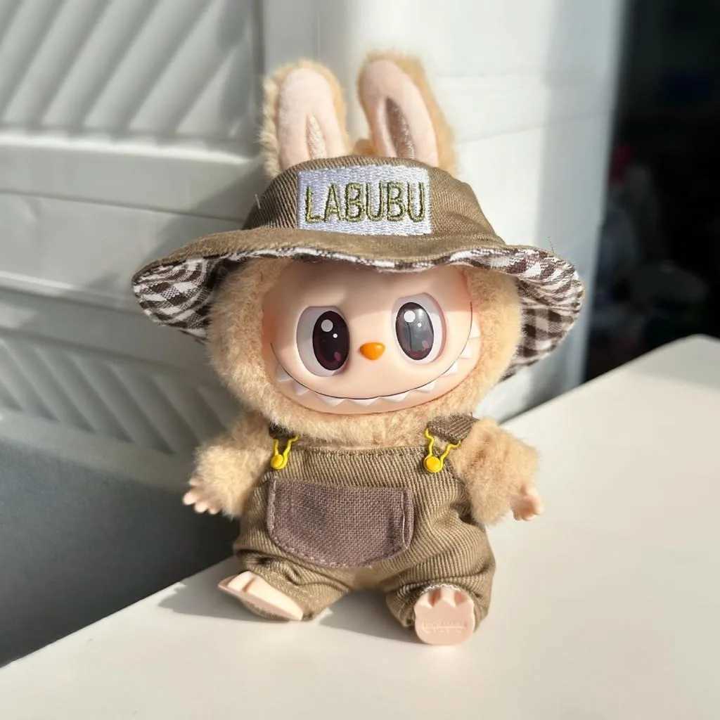 For 17cm Labubu v2 Doll Clothes Fashion Clothes Hoodies Doll Clothes Color Match Hoodies Dolls AccessoriesXJ250301
