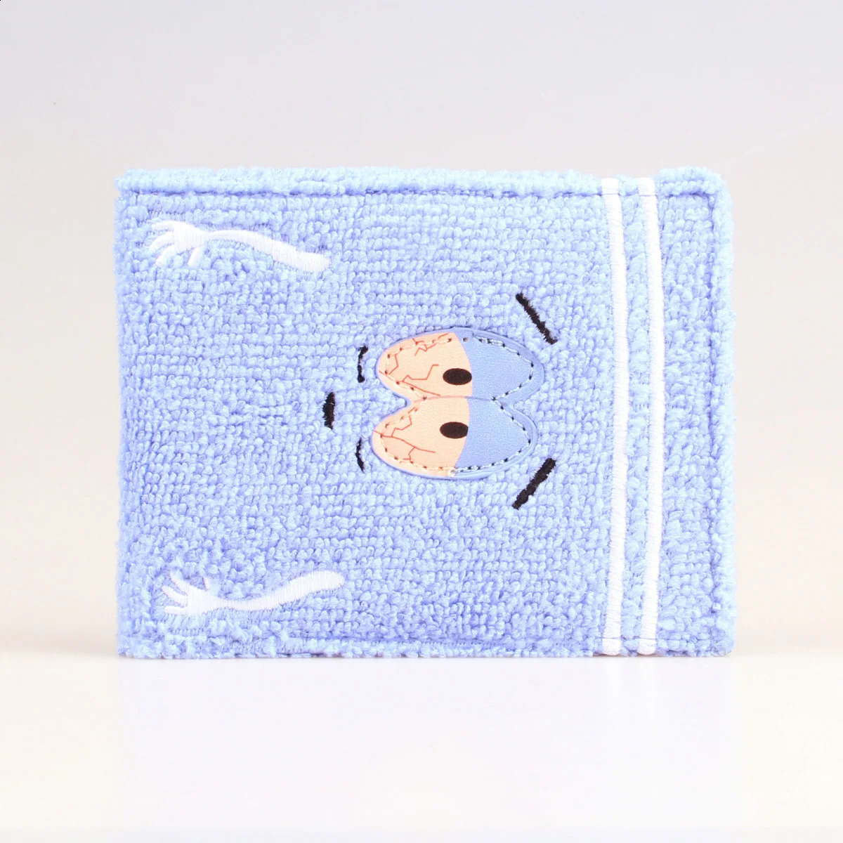 Towel cloth embroidered anime fashion wallet personalized ID card holder 250228