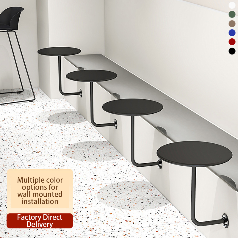 Netroots cafe card seat fixed wall table simple wind milk tea dessert store small round table