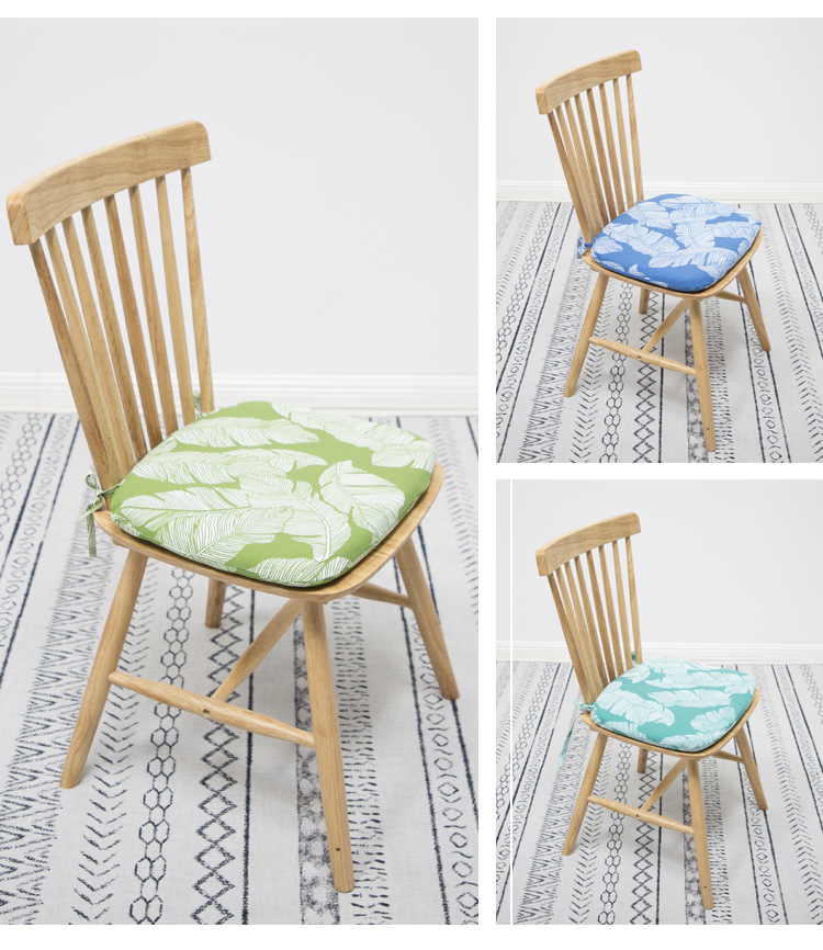 Horseshoe Windsor chair folding chair dining chair cushion winter plush household milk tea store chair imitation wool square cushion