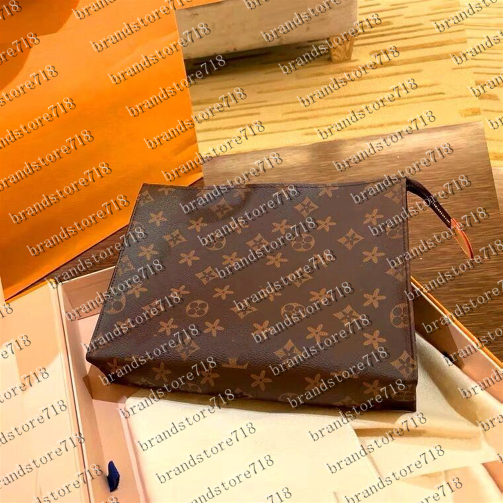 Womens Hag / old flower / rectangular handbag women travel makeup bag new designer high quality men wash bag cosmetic bags with dust bag luxury brand