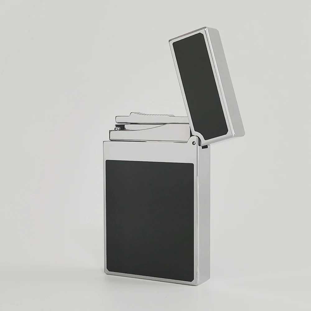 Luxury Jt Dunant Lacquer Lighters Metal Engraving Butane Gas Cigarette Smoking Tools Cigar Gadgets For Gentleman Smoker X250228