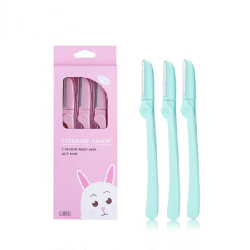 Women Face Care Hair Removal Tool Makeup Shaver Knife Eyebrow Trimmer Safe Shaving Rezors 3pcs/lot 250224