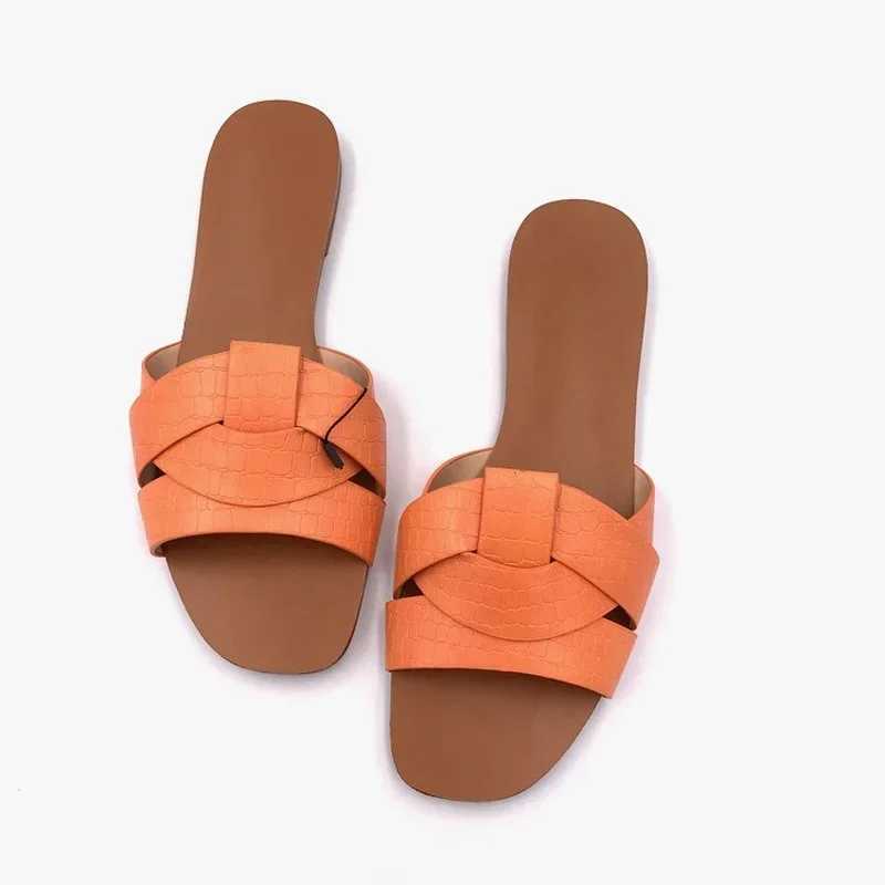 Wen Outdoor hot Summer Sandals 2024 Ladies Beach Slides Flip Flops Fashion PU Leather Open Toe Fem Sandal Wan Shoes Z250301