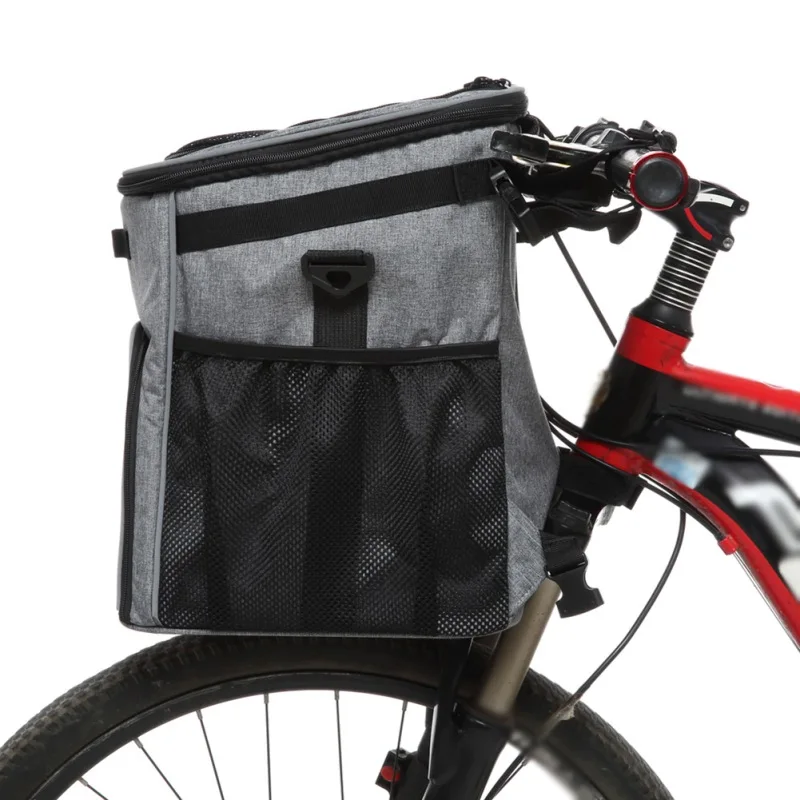 Pet Bicycle Carrier Backpack Puppy Dog Cat Bicycle Basket for Small Animal Travel Bike Seat For Hiking Cycling Basket