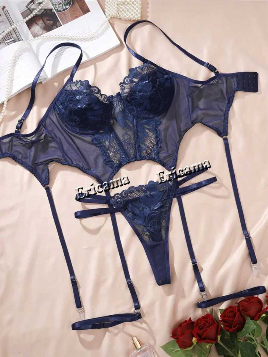Sexy Set Womens Underwear Exotic Emotional Bra Set Embroidered Print Brassiere Lingerie Set Womens Set Push Up Thin BraletteXJ250301