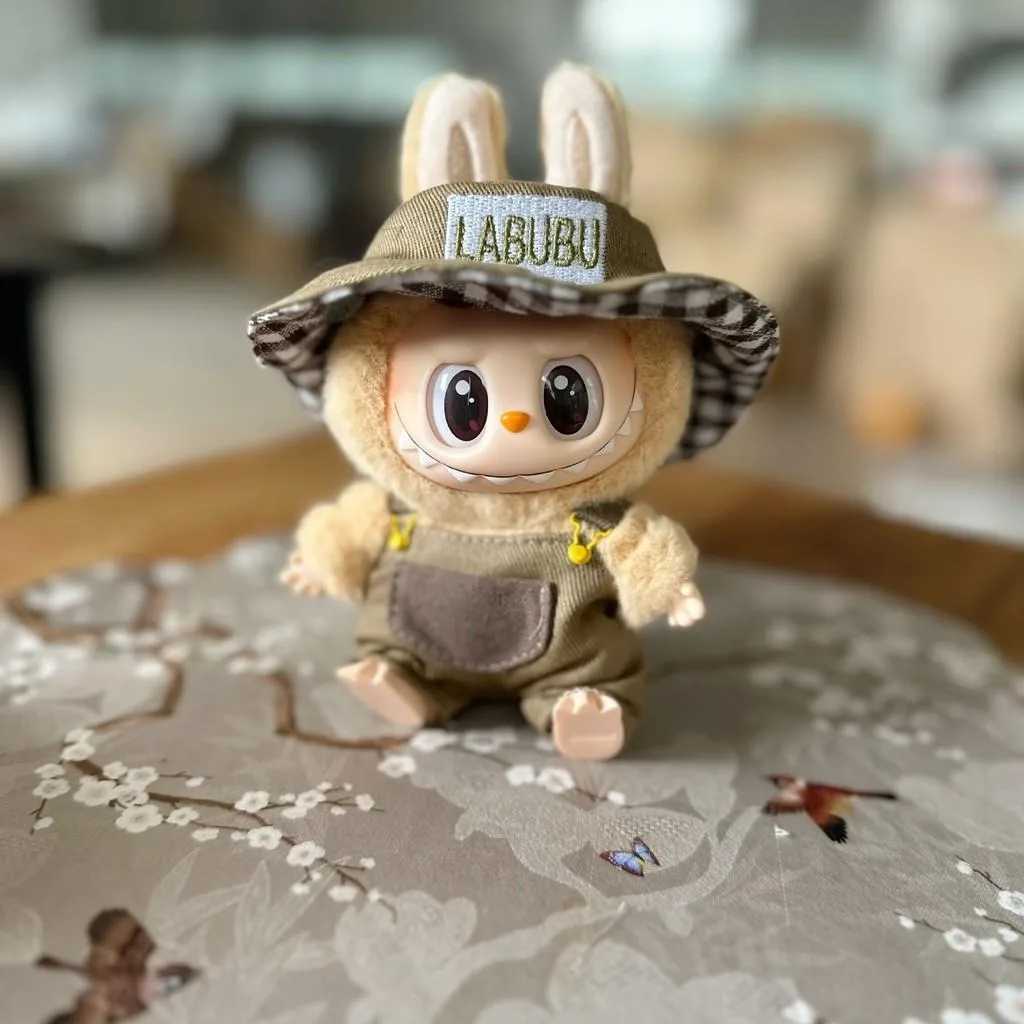 For 17cm Labubu v2 Doll Clothes Fashion Clothes Hoodies Doll Clothes Color Match Hoodies Dolls AccessoriesXJ250301