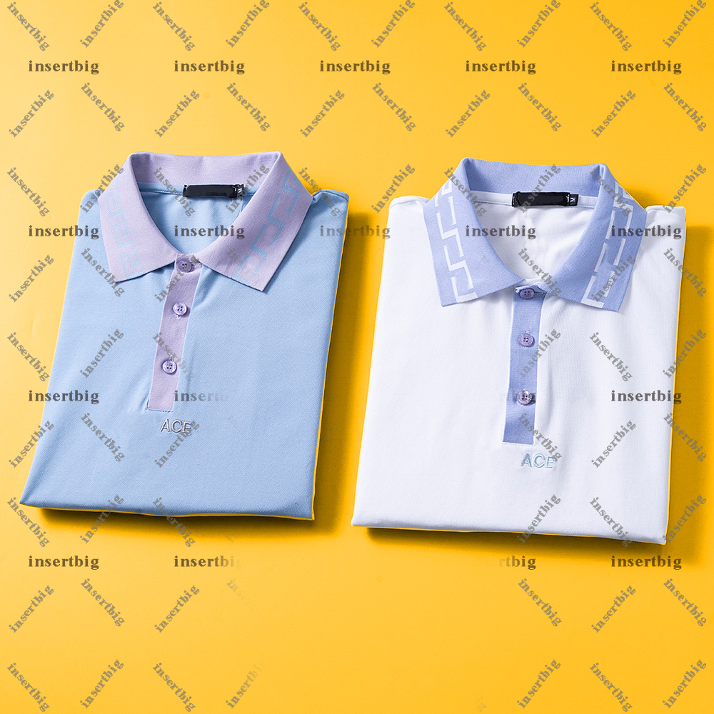 New designer polo shirt 100% pure cotton mens polo shirt business casual T-shirt short sleeved polo