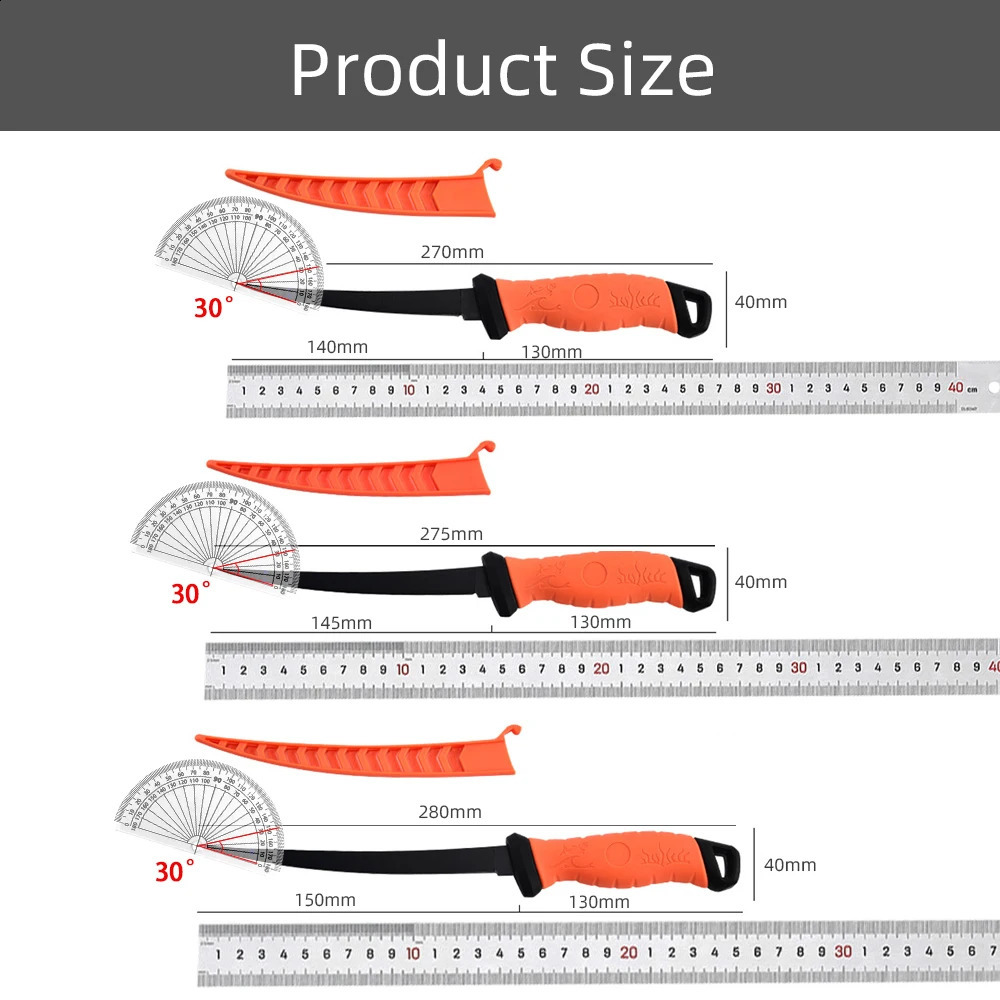 Fish knife fish fillet Boning knife Japanese chef Yusheng fillet knife kitchen rodless scratch fish filler knife sheath 250226