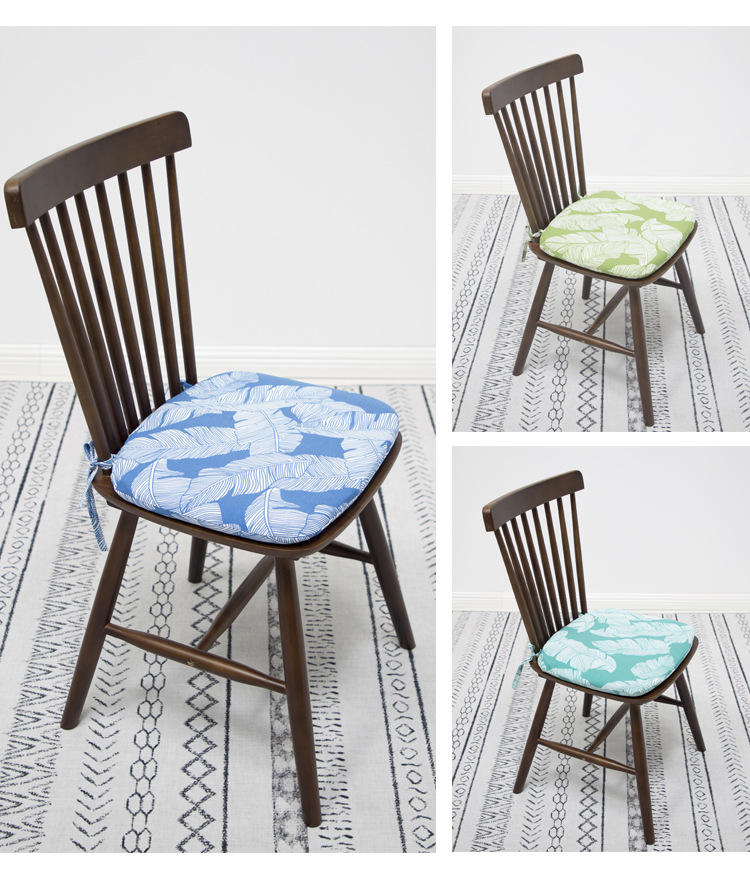 Horseshoe Windsor chair folding chair dining chair cushion winter plush household milk tea store chair imitation wool square cushion