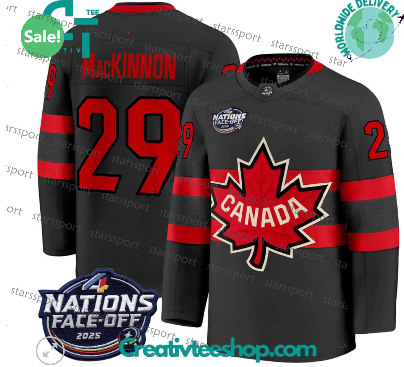 National Team 5 Devon Toews Jersey 2025 Canada Hockey 4 Nations Face-Off 50 Binnington 33 Adin Hill 35 Sam Montembeault 89 Drew Doughty 8 Cale Makar 4