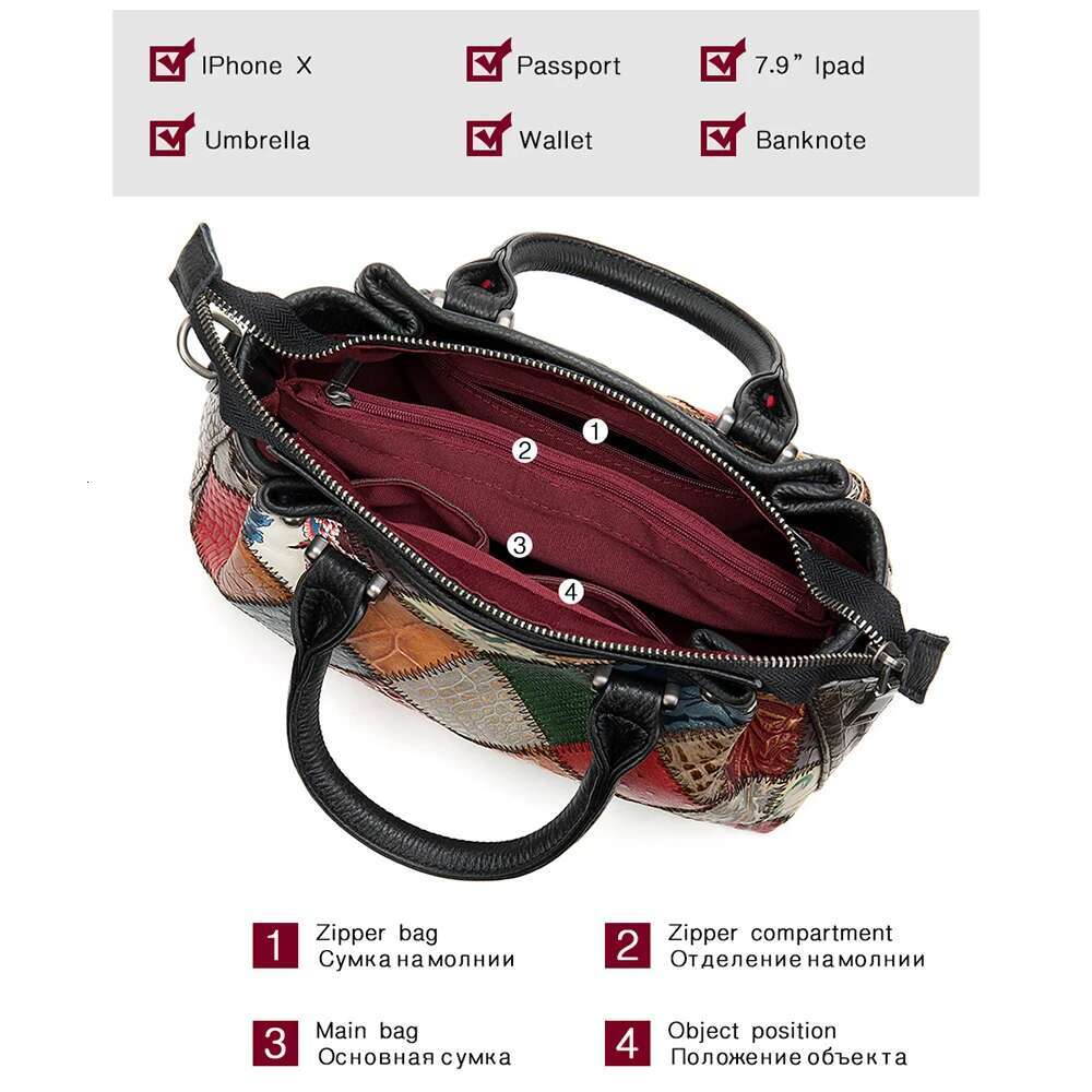 Hot Fashion Woman Handbags Woman Designers Patchwork Tote Bag Colorful Female Shoulder Bags Handbag
