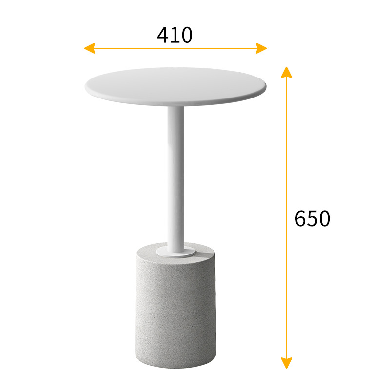 New Scandinavian side table home round coffee table living room simple ins sofa corner table iron bedroom mini round table