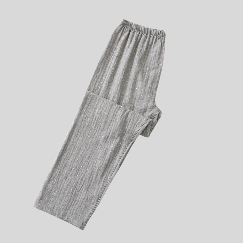 New Japanese cotton double-layer yarn pajama pants women's pure cotton trousers summer pure cotton single mosquito-proof trousers