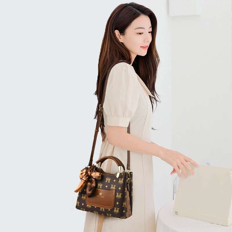 Geometric Pattern Handbag, Elegant PU Leather Purse, Women'scrossbody Bag With Pendant designer handbags women