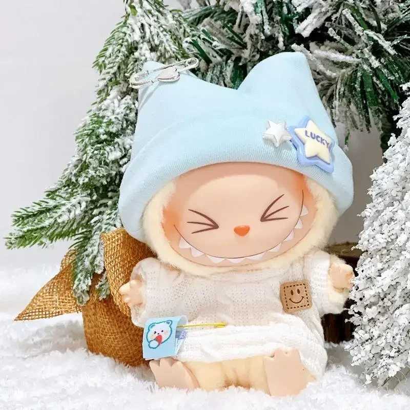 Mini DollS Clothes Outfit Accessories For Korea Kpop Exo 15-17cm Labubu Idol super cute sweater hat set Clothing GiftXJ250301