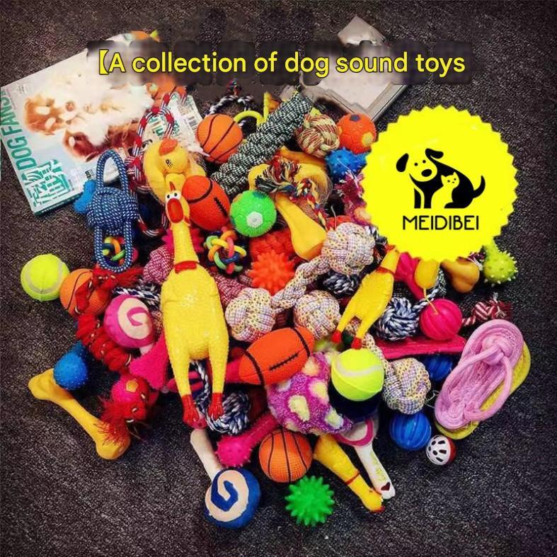Pet Sound Bite Resistant Puppies Puppy Dogs Grinding Teeth Cleaning Training Chew Toys No-Repeat 20pcs Style Wholesale