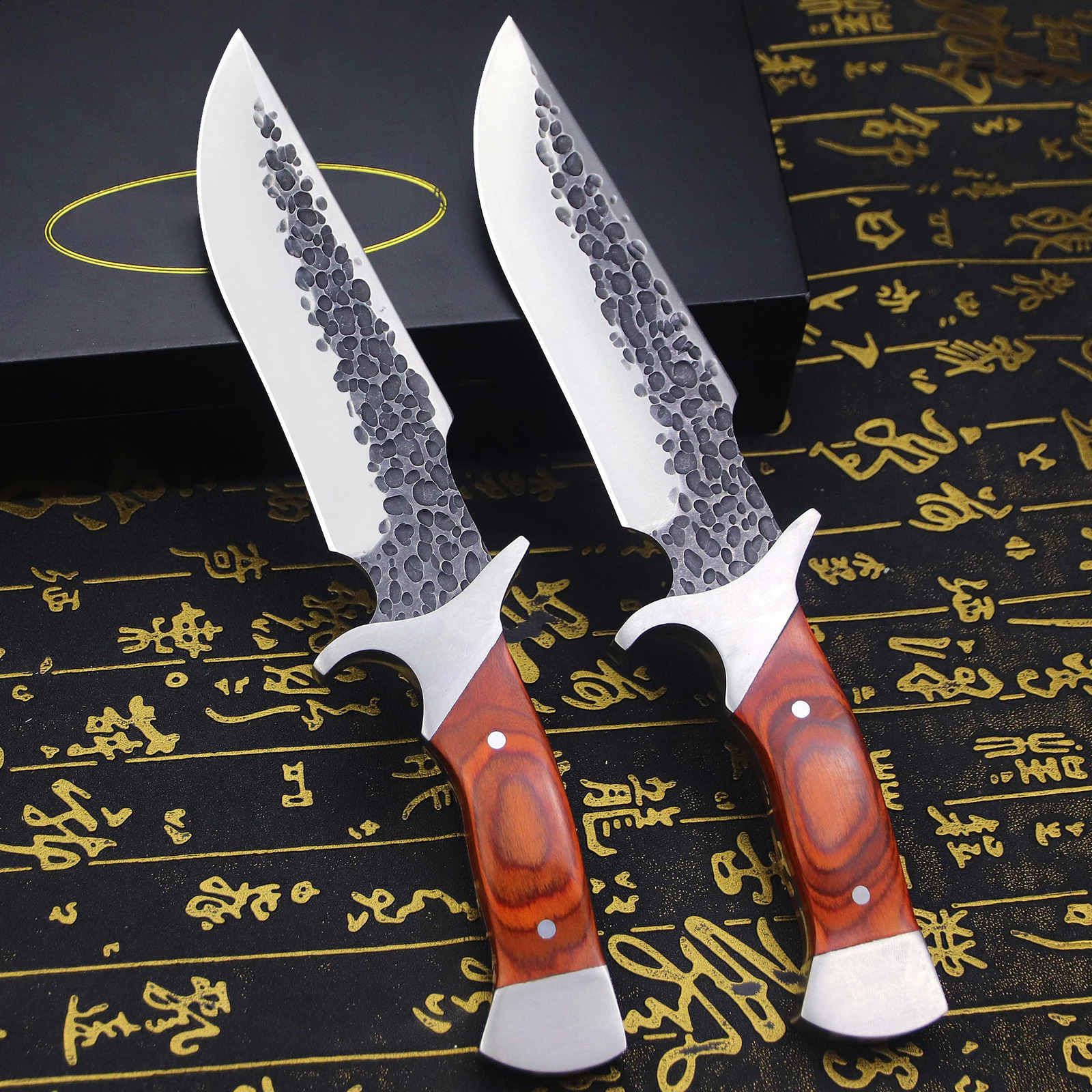 Japanese forged Full Tang hunting straight knife leather sheath outdoor camping survival knife jungle EDC knife 250226