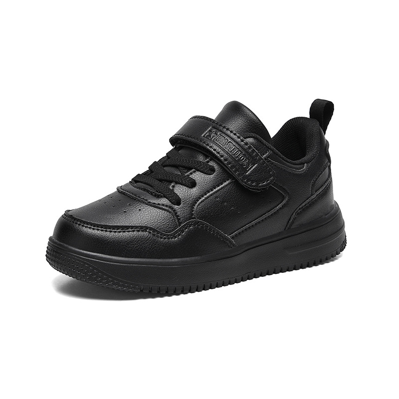 All White Leather Youth Shoes Fashion Kids Children Student Tennis Running Sneakers Kidsnest Sport Trainers For Boys Girls Big Sizes US5C-US6Y 000130