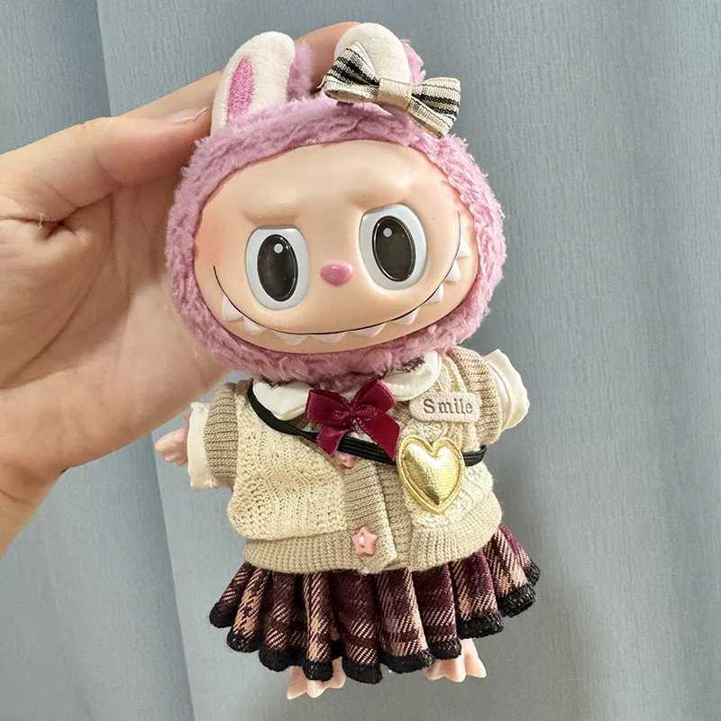 17cm Labubu Clothing Pendant Labubu Doll Clothing Keychain Labubu Doll Set Cute W250301