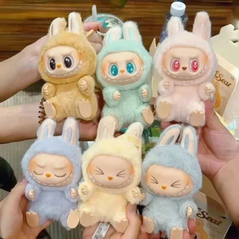 Labubu Monsters Dolls Toys Full Set Collectible 1 1 Replica Model Cute Have A Seat Keychain Backpack Pendant High Quality Gifts W250508