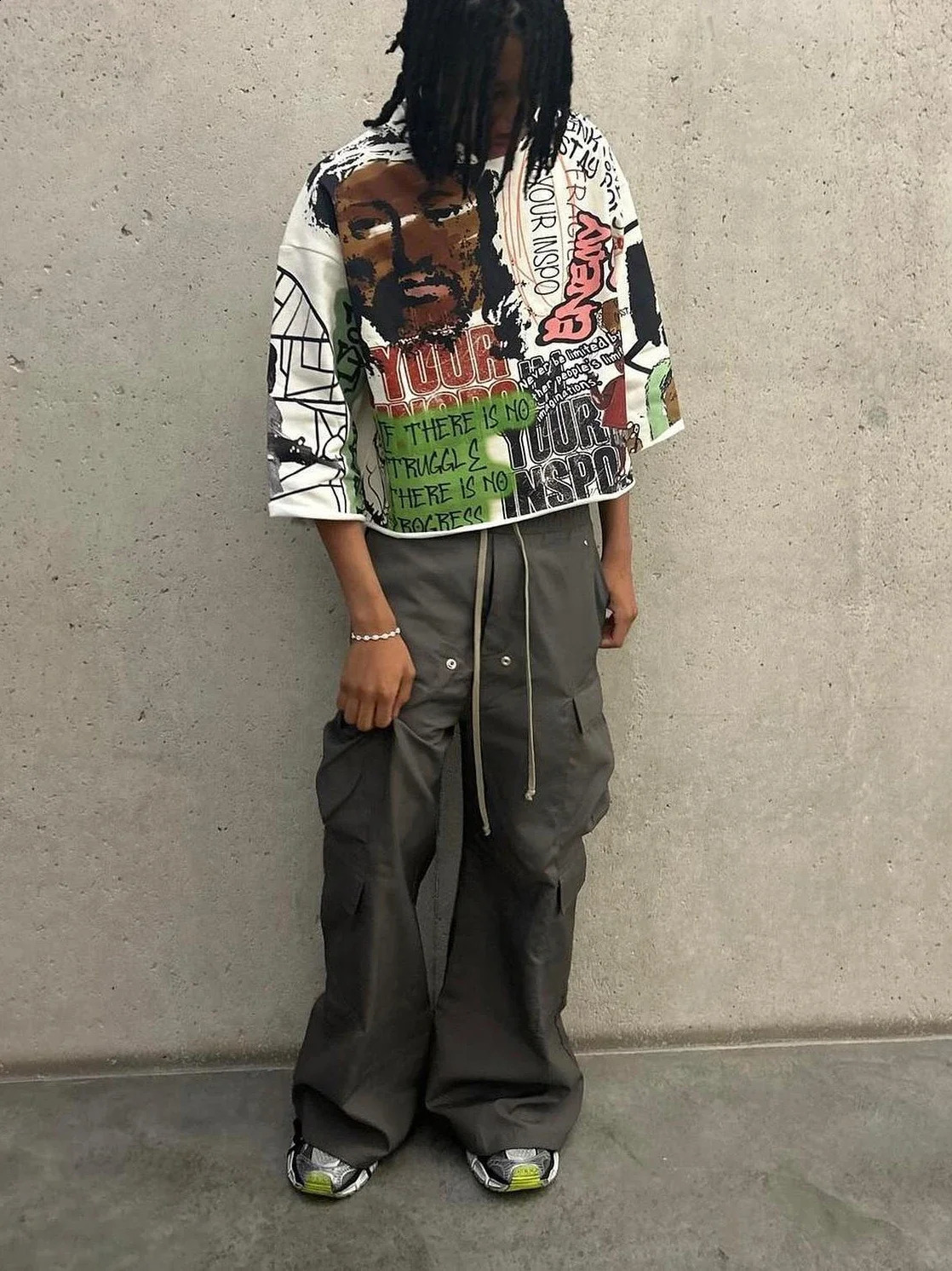 Oversized Round Neck Cotton Short Sleeve Tops Y2k Streetwear T Shirt Retro Hip Hop Graphic Print T Shirts Mens and Womens Rock 250228