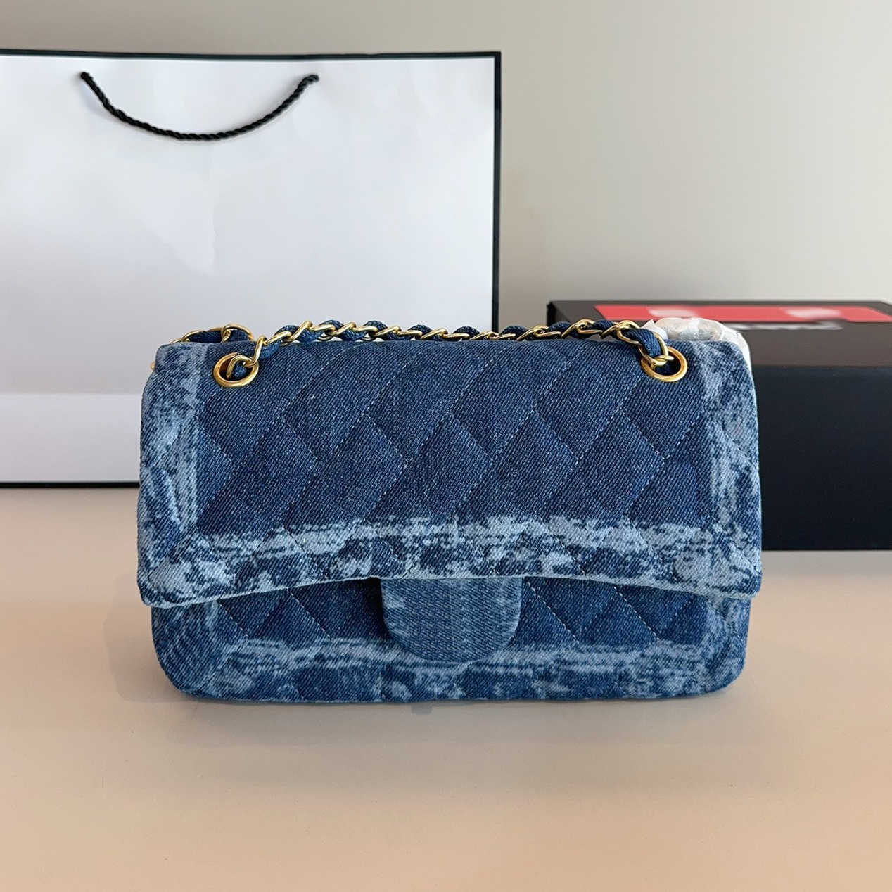 vintage denim crossbody bags designer bag woman handbag luxury designer shoulder crossbody bag golden chain purse designer wallet