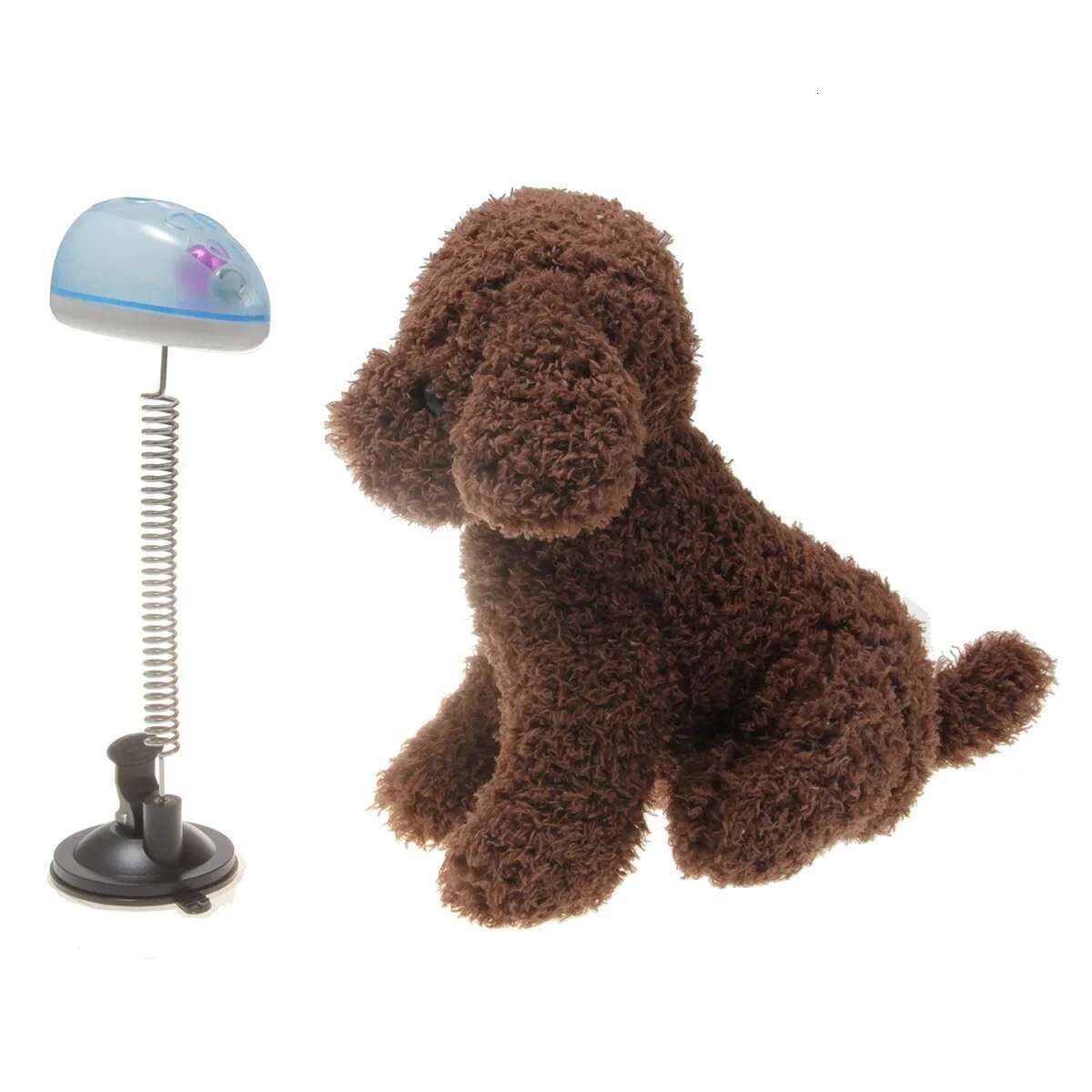 Update Fur Ball Cute Teaser Wand Pet Products Spring Cat Interactive Toys With Suction Cup Scratcher Toy Supplies