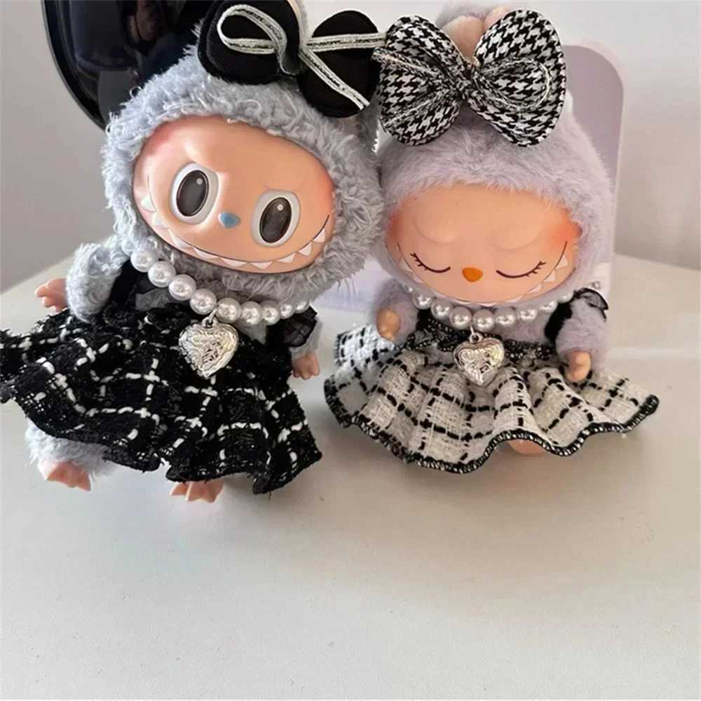 17cm Mini Plush DollS Clothes Outfit Accessories For Korea Kpop Exo Labubu Idol Strap skirt Clothing Gift W250301