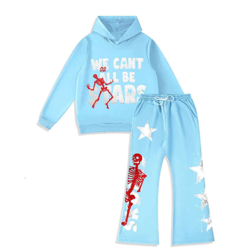 fashion unisex letter skull print rest hoodie trendy pullover gift for man