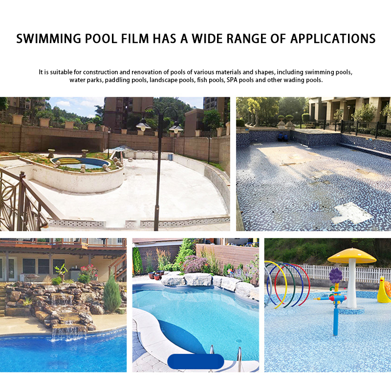 Processing customized PVC film, heat-resistant and overall swimming pool waterproof film