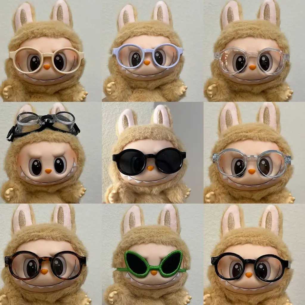 17cm Mini Plush DollS Clothes Outfit Accessories For Korea Kpop Exo Labubu Idol glasses sunglasses Clothing Gift W250301