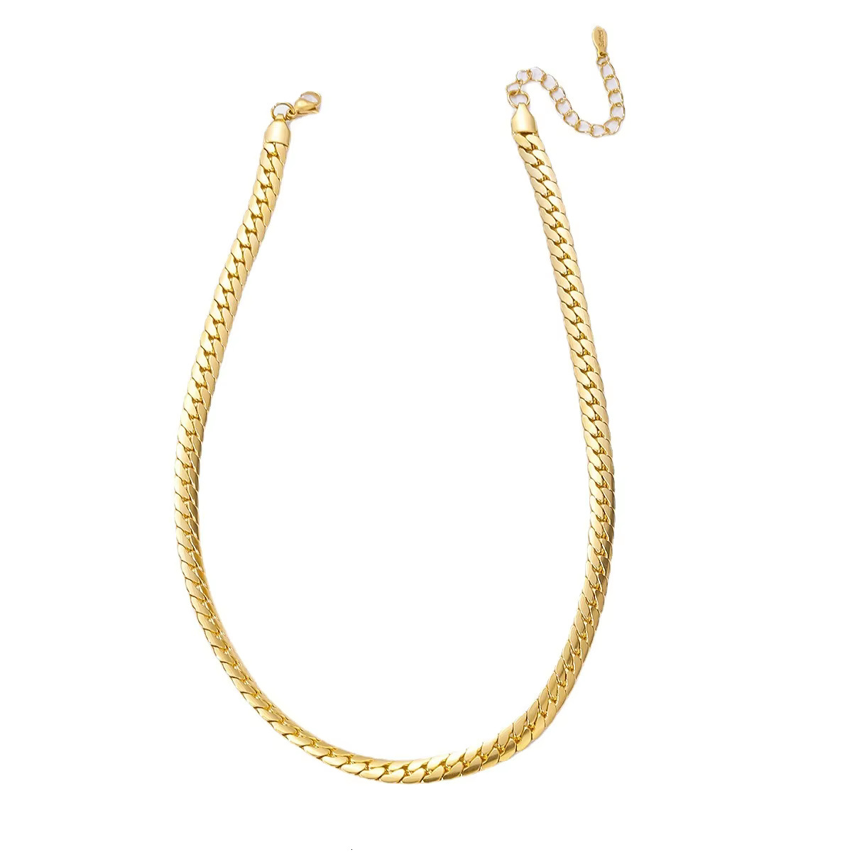 Fashion accessory 3mm thick full body sier gold Cuban chain necklace made of stainless steel for men
