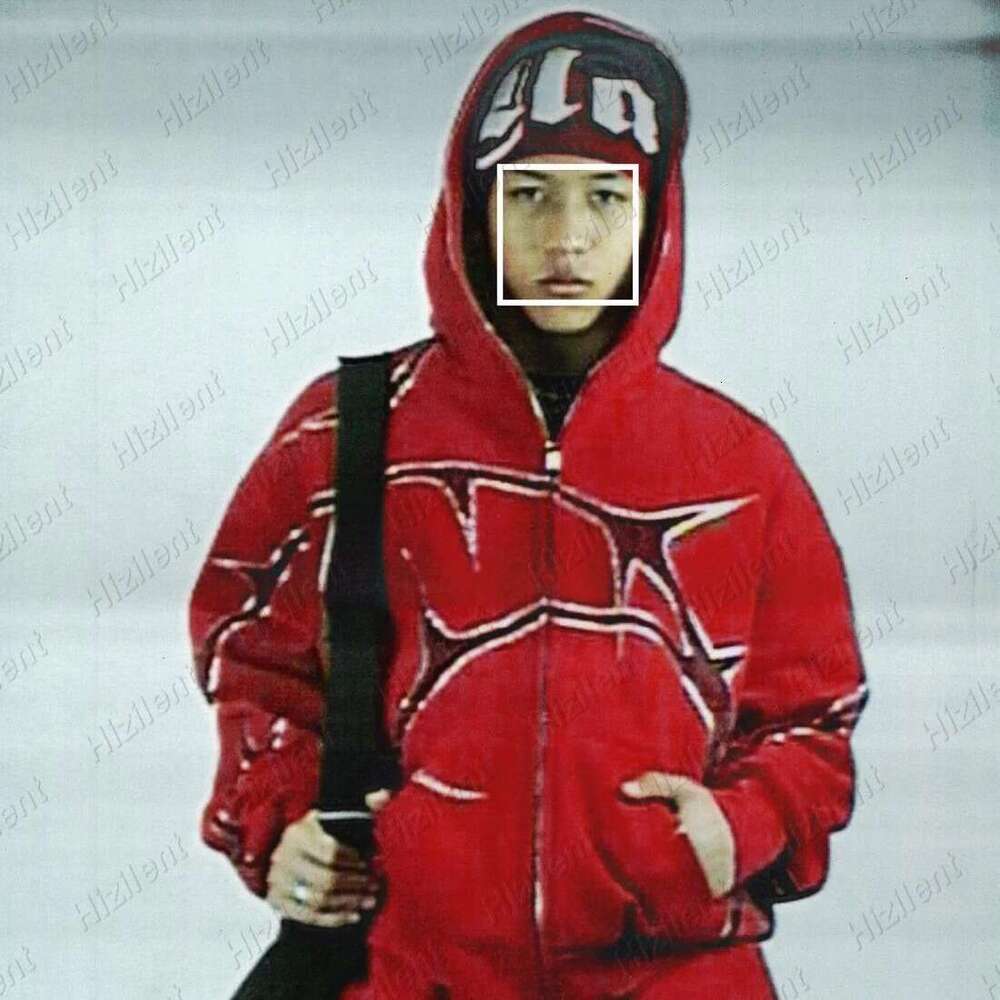 WY49999 ins style women's clothing autumn and winter new item personalized pattern loose fit pullover hooded sweatshirt