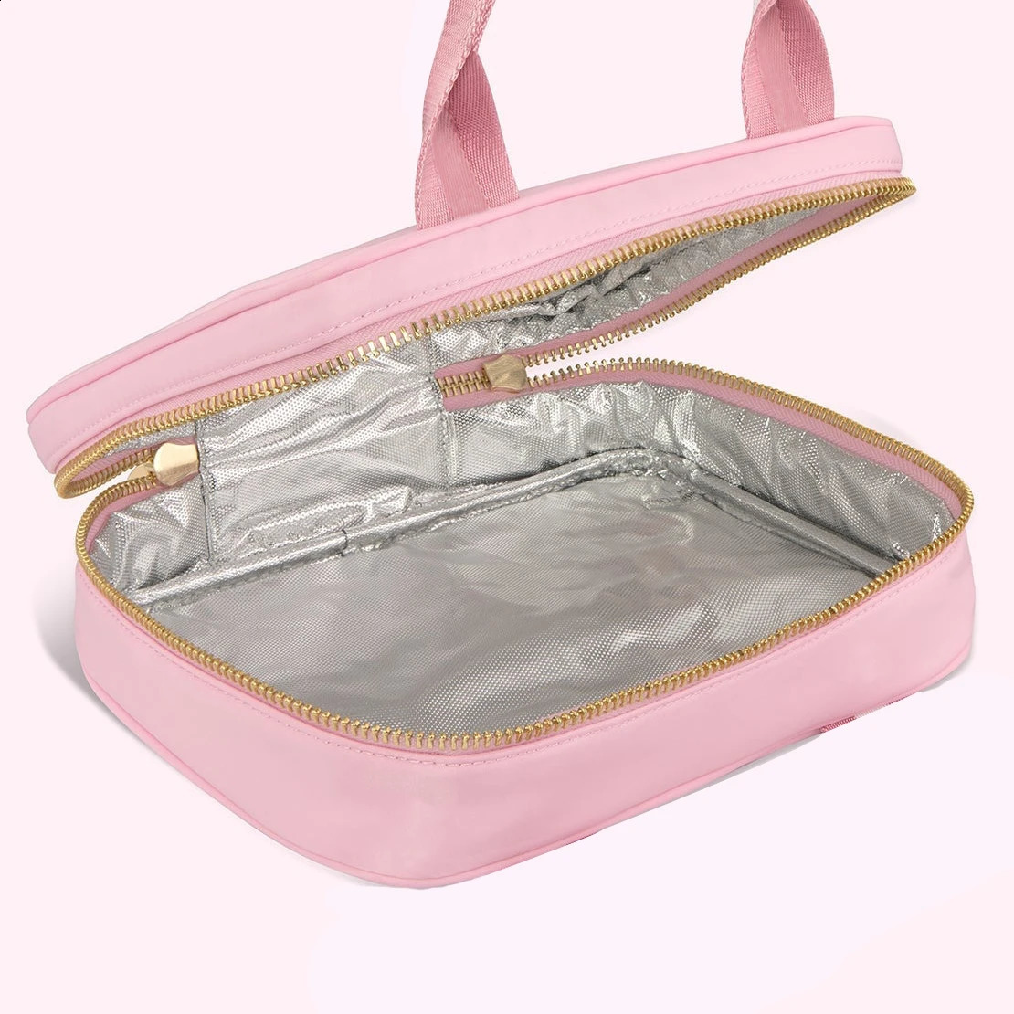 Nylon Preppy Lunch Box Large Insulated Lunch Bag Reusable Lunch Tote Bag Preppy LunchBag for School Travel Picnic 250306