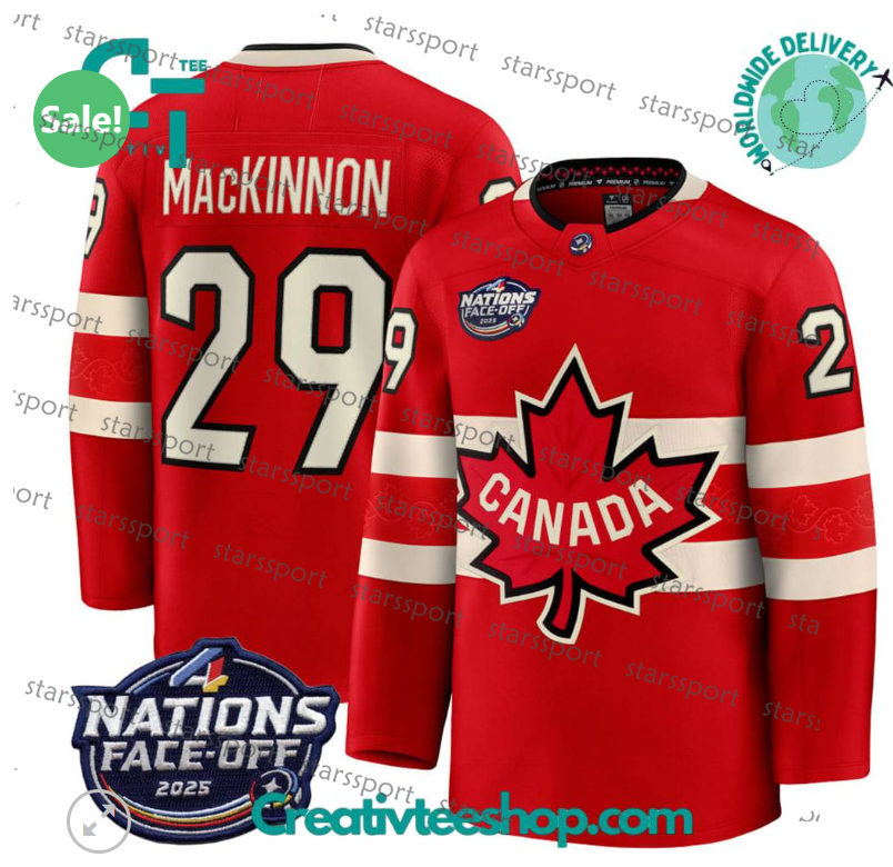 National Team 5 Devon Toews Jersey 2025 Canada Hockey 4 Nations Face-Off 50 Binnington 33 Adin Hill 35 Sam Montembeault 89 Drew Doughty 8 Cale Makar 4