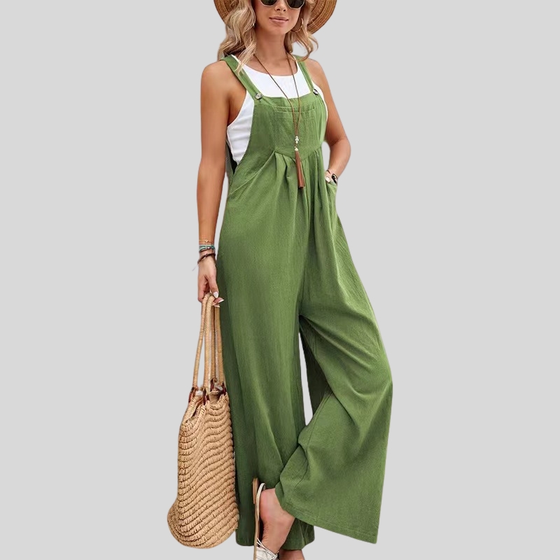New arrival European and American women's clothing popular solid color casual overalls trousers