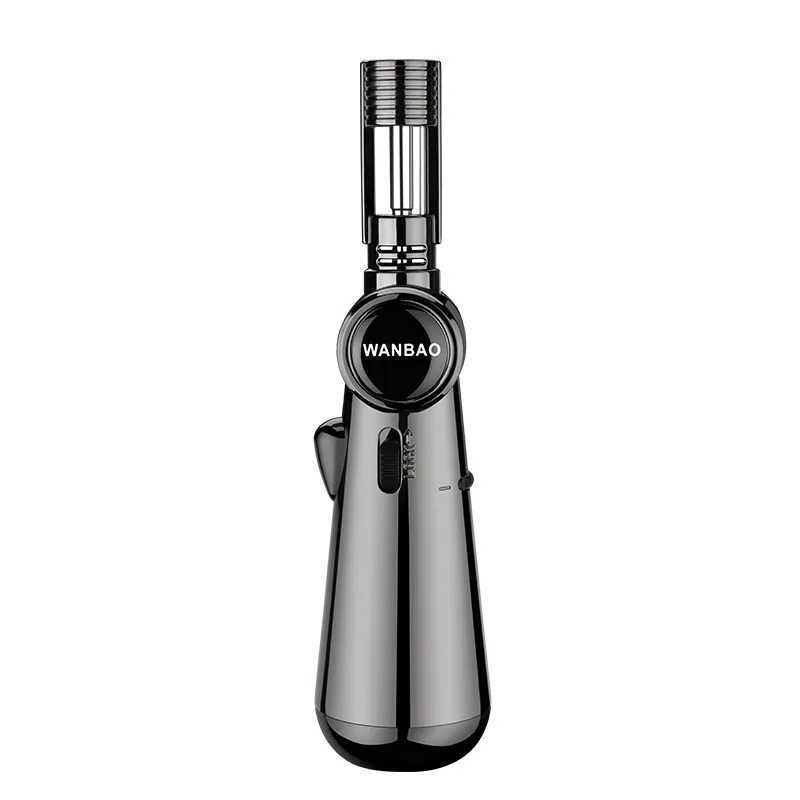 Torch Gas Windproof BBQ Kitchen Cooking Jet Turbo Cigar Lighter High Capacity Spray Gun Jewelry Metal Welding Gifts For MenT250301