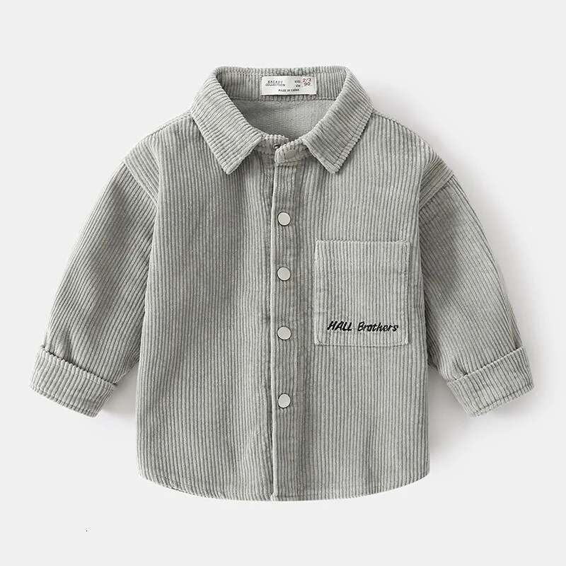 Ddmyshoesvip Kid Jackets Spring Autumn Retro Turn Down Collar Pit Striped Children Outerwear Letter Embroidery Students Boys Coats