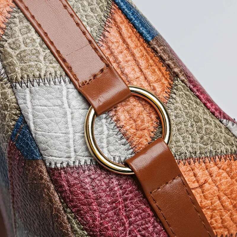2024 Women Soft PU Leather Purse Quality Female Messenger Bag Designer Large Capacity Handbag Ladies Shoulder Packs