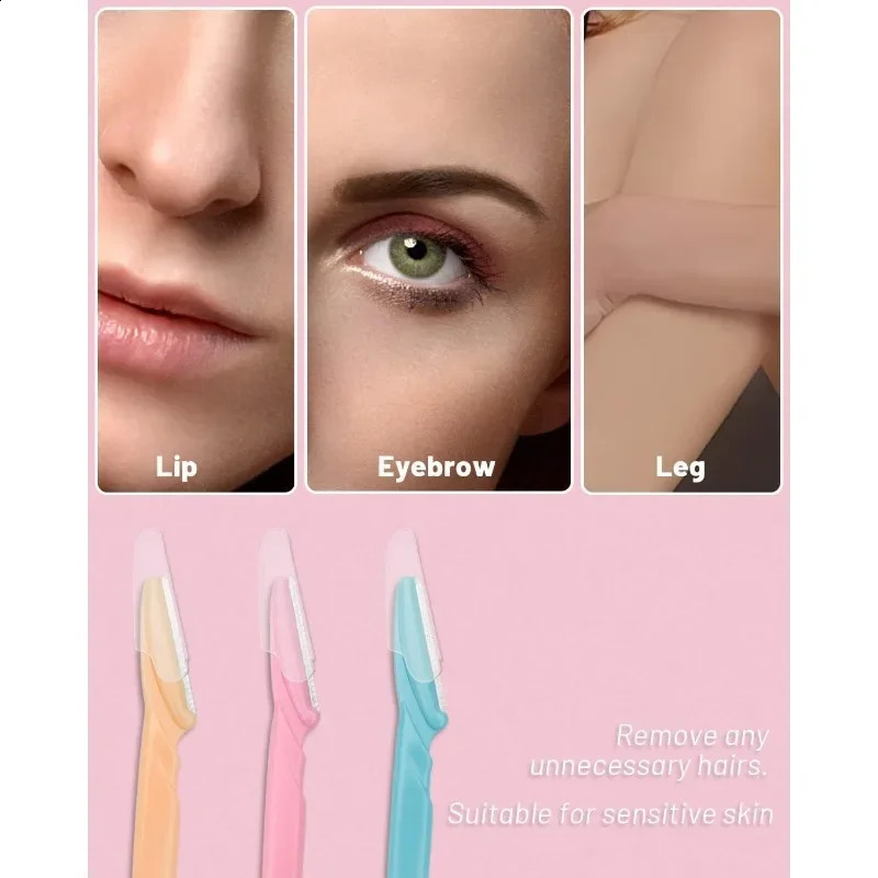 Eyebrow Razor for Women 12 Pcs Dermaplaning Tool for Face Professional Face Razor for Women Hair Remover 250224