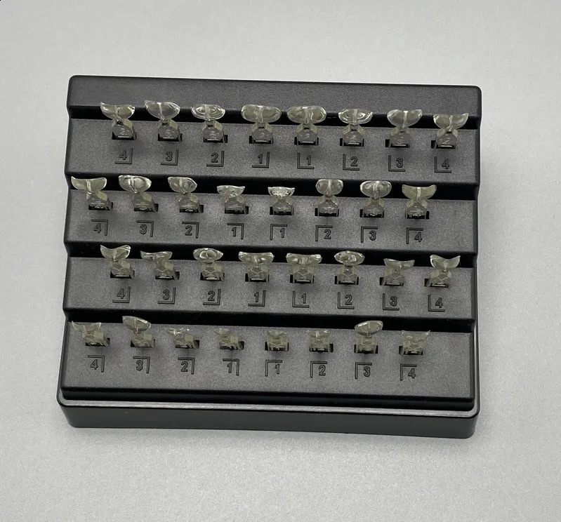 32pcs/Set Dental Front Veneer Mould Kit Composite Resin Light Cure Filling Mold Anterior Teeth Whitening Tools 250228