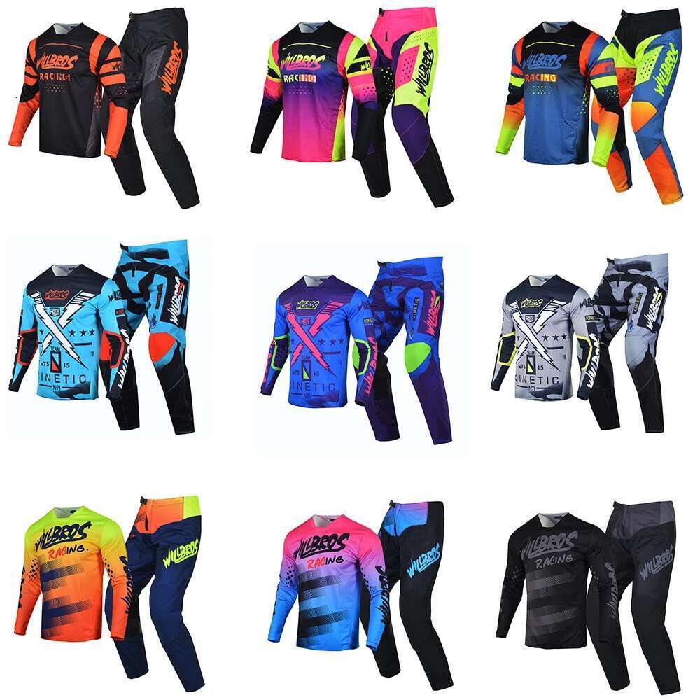 Willbros MX off-road motorcycle sports shirt set, off-road pants, earth bike enduro MTB BMX SX racing suit equipment combination