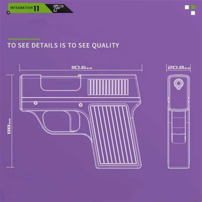 Gun Model Lighter with Cigarette Cases Windproof Inflatable Jet Torch Lighters Cool Gadgets for Men Funny Cigarettes Box GiftT250301