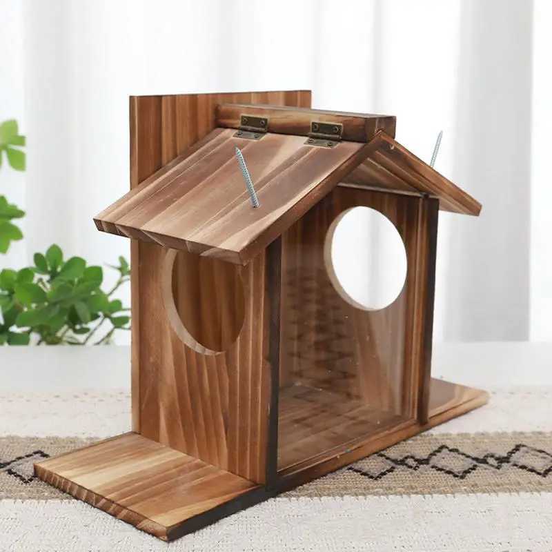 Squirrel Feeders For Outside Winter Outside Feeding House Squirrel Feeder Large Waterproof Feeder Box Funny Table Feeder ForC250301