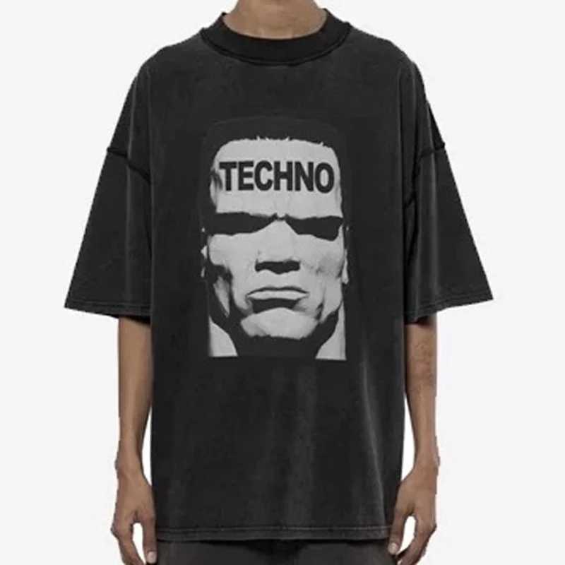 Men's T-Shirts Mens Polos Vintage ArnodeFrance Short Sleeve T-shirt Printed Casual Hip Hop Mens High Quality Loose T-shirt J250301