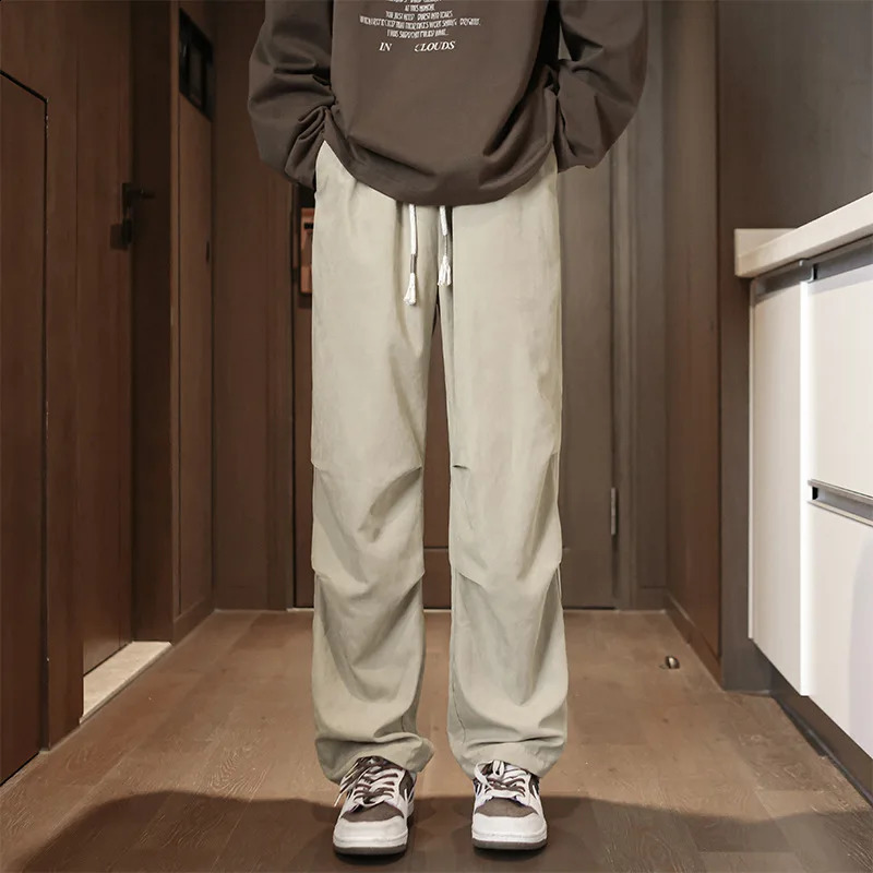 Y2K High Street Loose Straight Casual Trousers streetwear men baggy pants joggers men pants hip hop cargo pants men joggers men 250225