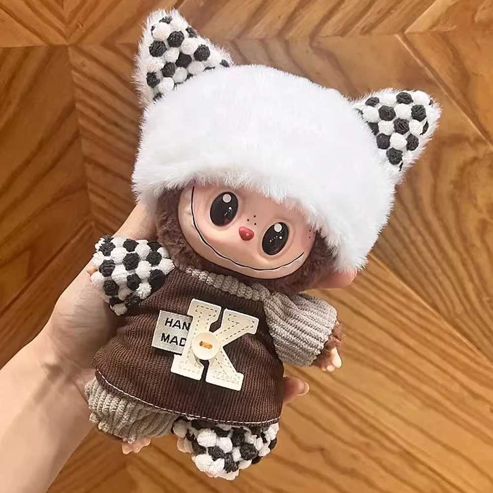 For 17cm Labubu Idol V1 V2 Fashion Mini Doll Clothes Outfit Accessories Slish Outfit Clothes Sports Leisure Suit Clothing GiftXJ250301