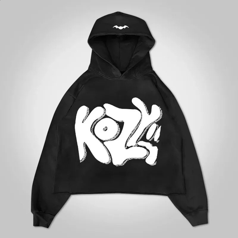 Y2k Print Hip Hop Street Graphic Pullover Hoodie Men Y2K Winter Long Sleeves Casual Oversize Sweatshirt Streetwear Women Tops 250225